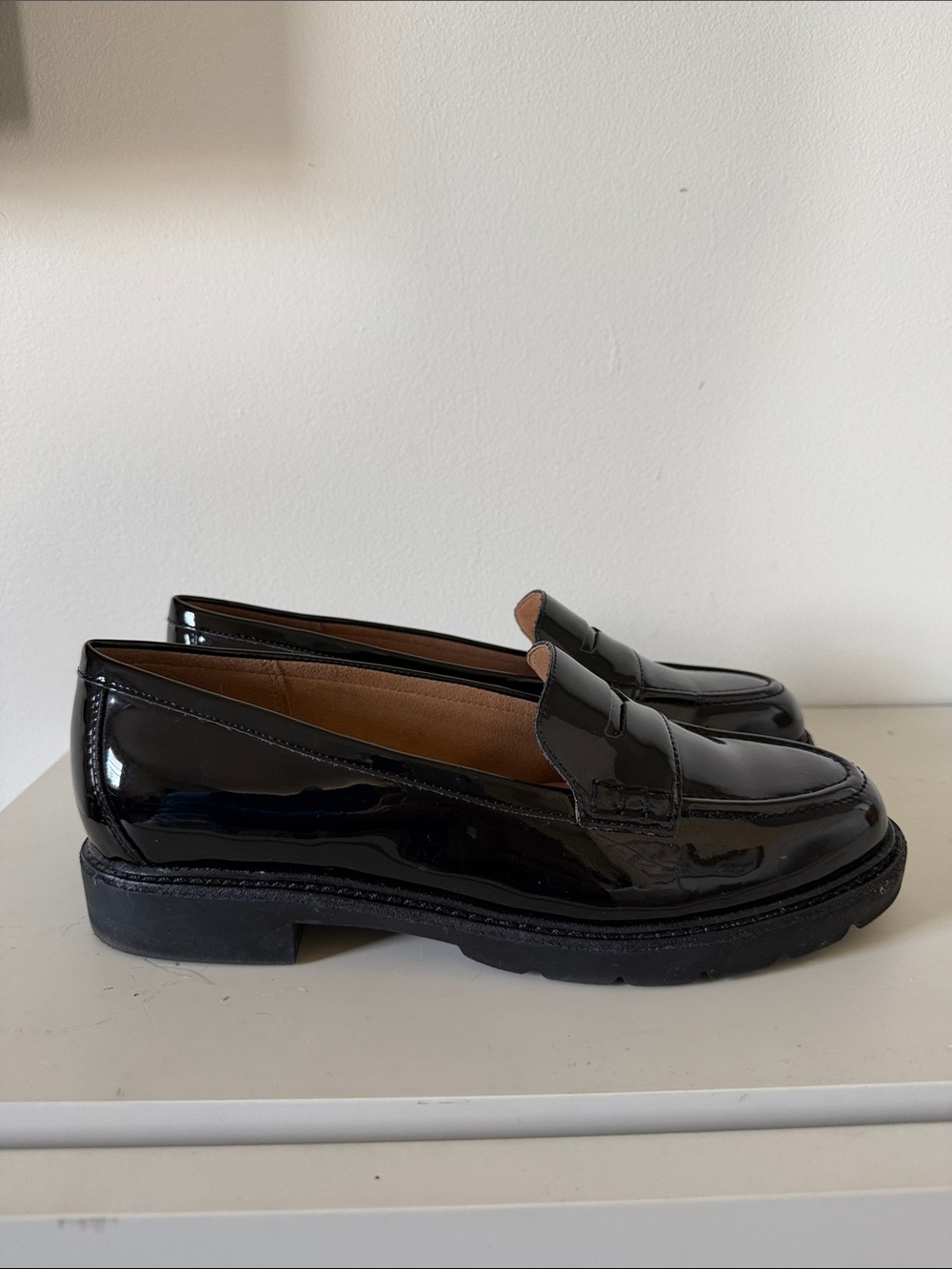 Rockport Black Patent Leather Penny Loafers . Women’s Sz 8.5 - Picture 5 of 9